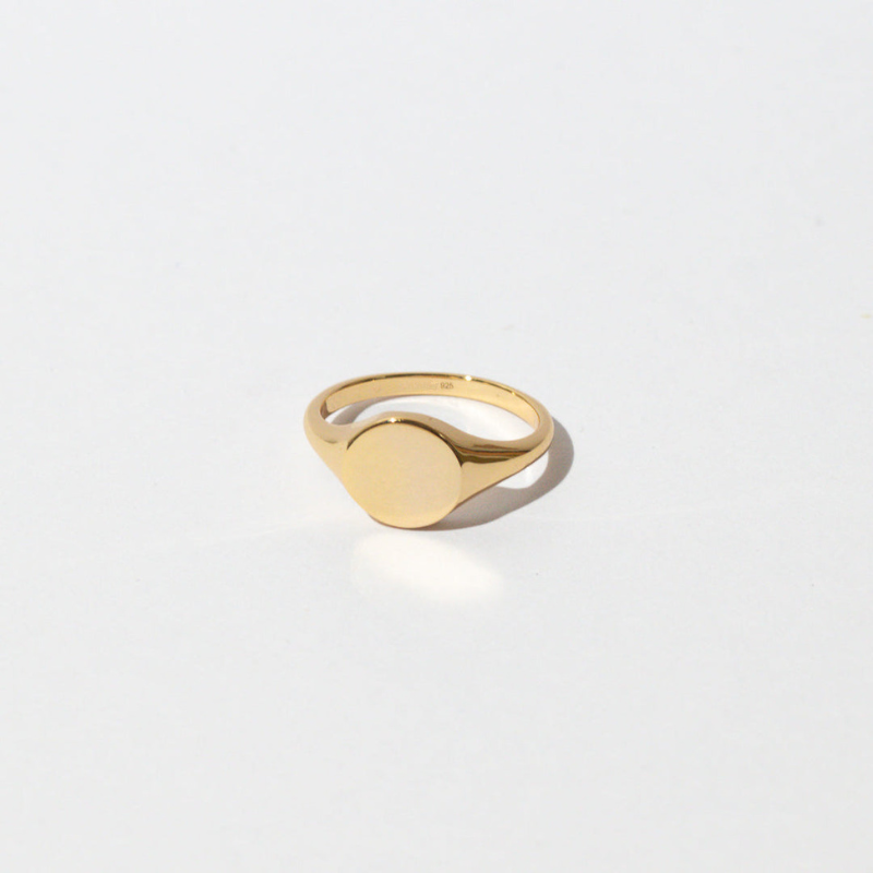 Bague Sceau Minimaliste Moderne pour Femme