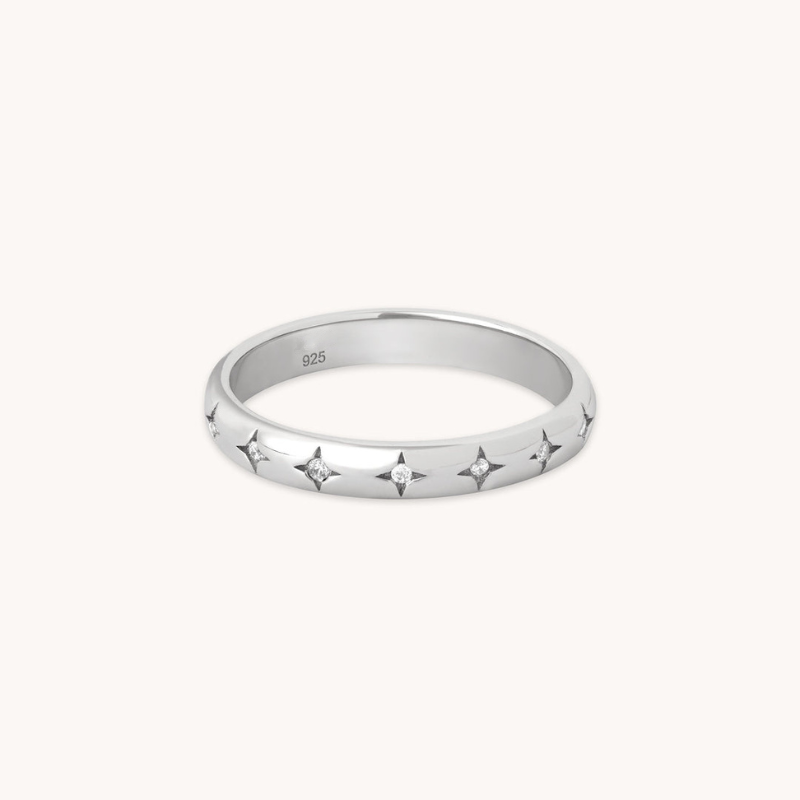 Bague Motif Étoile Radieuse pour Femme