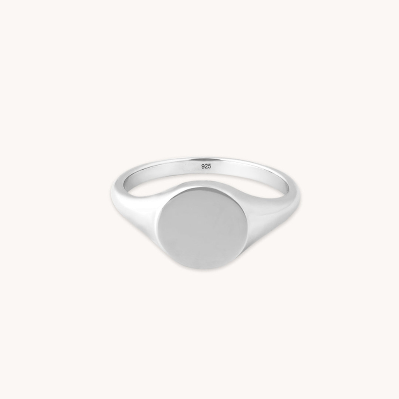 Bague Sceau Minimaliste Moderne pour Femme