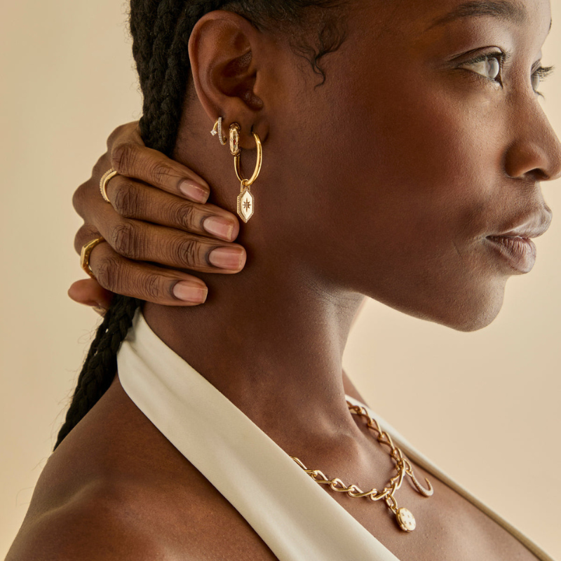 Boucles d’Oreilles Créoles Élégantes à Cristaux pour Femme