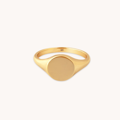 Bague Sceau Minimaliste Moderne pour Femme
