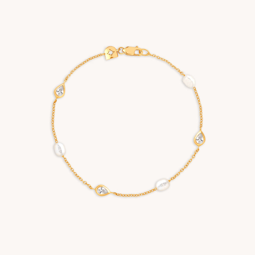 Bracelet à Perles et Accents de Cristaux pour Femme