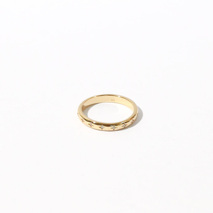 Bague Motif Étoile Radieuse pour Femme