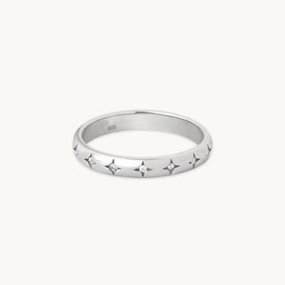 Bague Motif Étoile Radieuse pour Femme