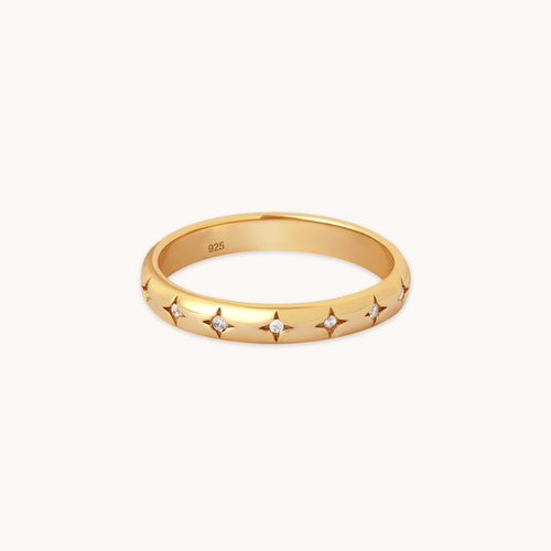 Bague Motif Étoile Radieuse pour Femme