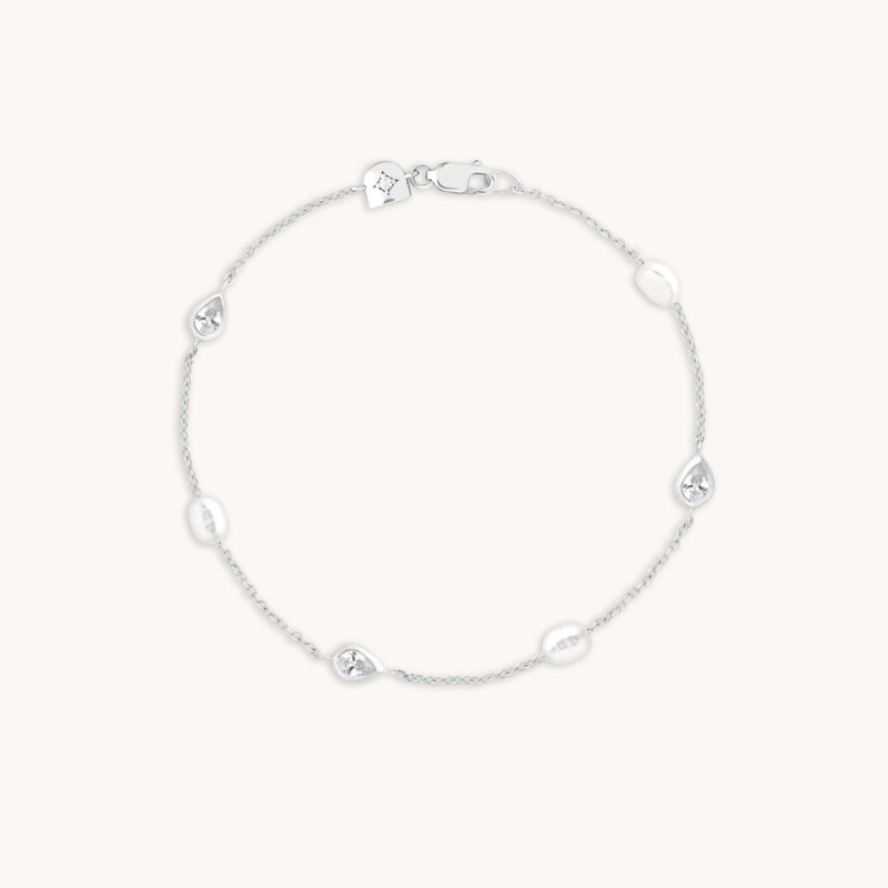 Bracelet à Perles et Accents de Cristaux pour Femme