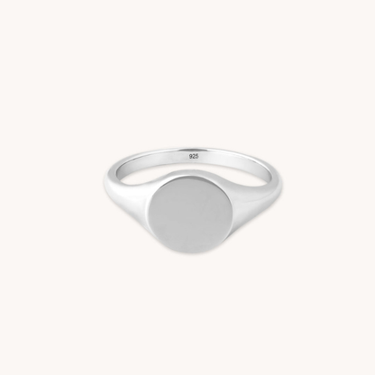 Bague Sceau Minimaliste Moderne pour Femme