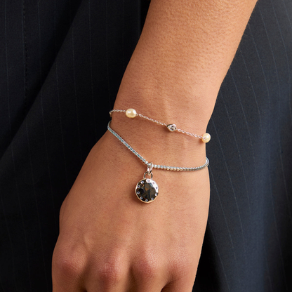 Bracelet à Perles et Accents de Cristaux pour Femme