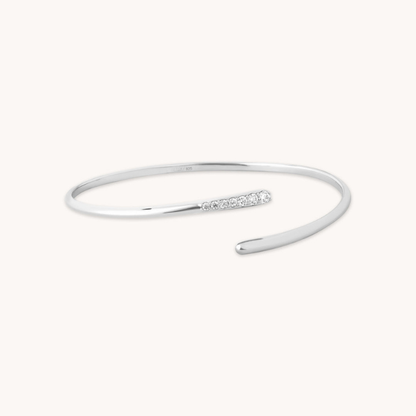 Jonc Fin à Accents de Cristaux pour Femme